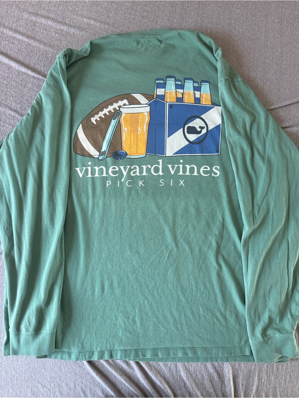 Vineyard Vines Short-Sleeve Pocket Tee in Seafoam - Picture 6 of 7